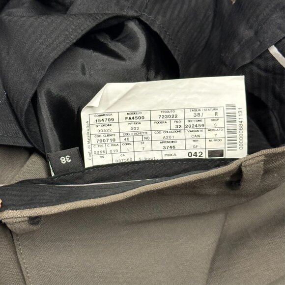 Giorgio Armani Collezioni Dress Pants Brown Wool Trousers 36x30 - Picture 7 of 12